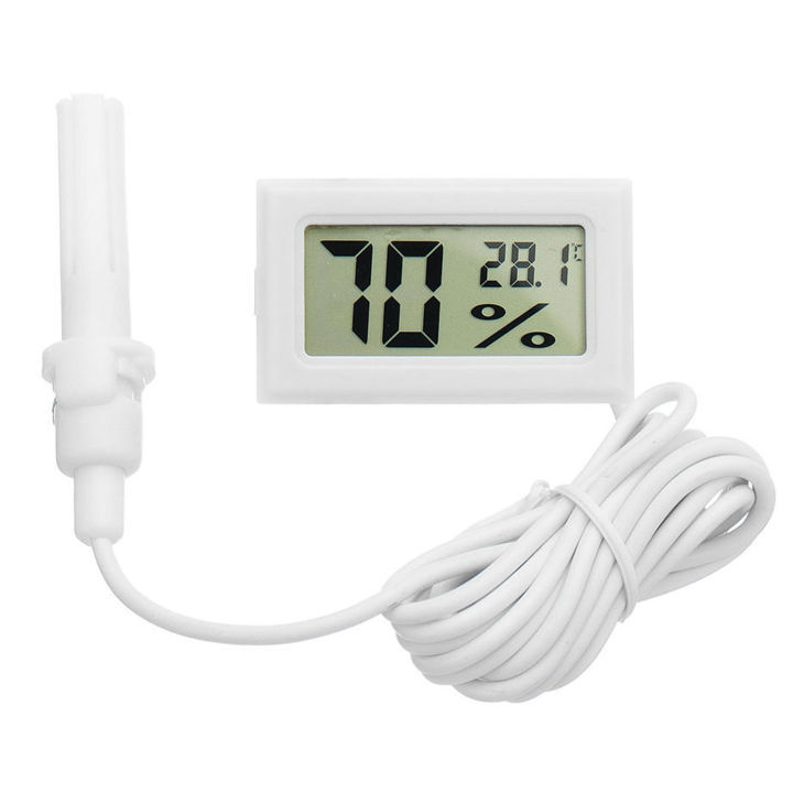 Digital LCD Mini Thermometer Hygrometer Fridge Freezer Temperature Humidity Meter - Portable Temperature Humidity Meter