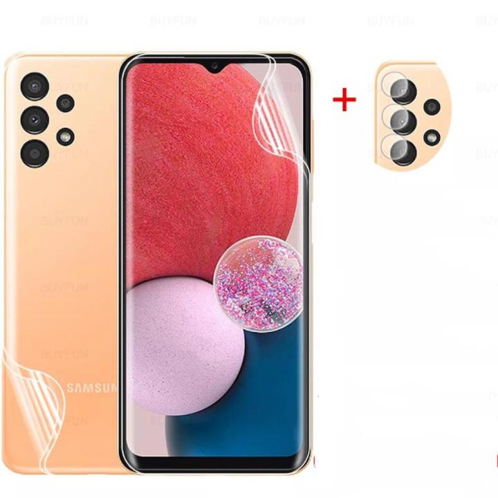 Samsung Galaxy A23 4G / F23 4G / M23 4G 3-in-1 Combo Pack (Full Screen Protector Ceramic Matte +Camera Lens Protector +Back Poly) (Not Glass)