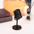 Vintage Microphone Prop,Plastic Microphone,Retro Microphones for Costume Role Play,Antique Microphone Stage.