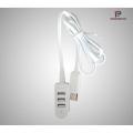 3-Port Portable USB With LED Light 3.0 Super Speed Hub with Keyboard/Mouse Sharing and File Transfer.