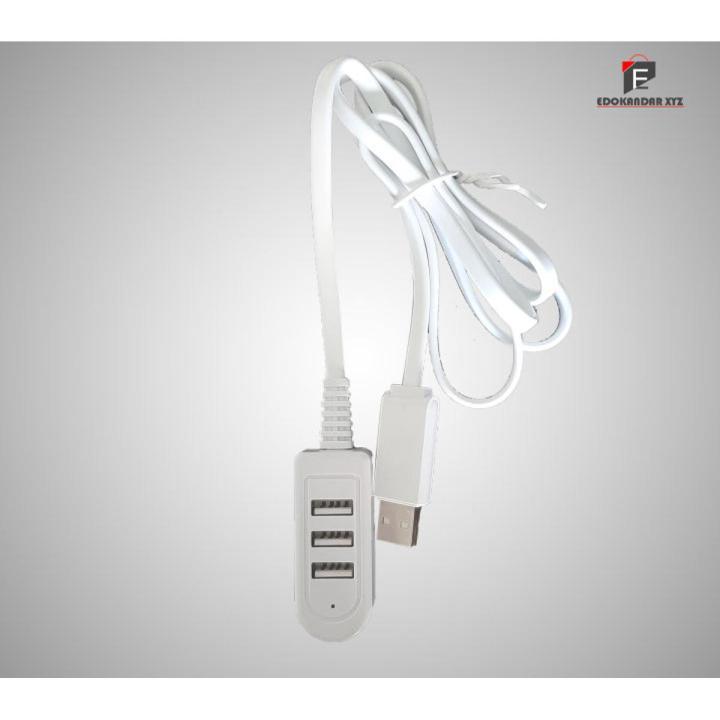 3-Port Portable USB With LED Light 3.0 Super Speed Hub with Keyboard/Mouse Sharing and File Transfer
