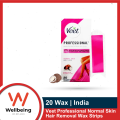 Veet Professional Normal Skin Hair Removal Wax Strips 20 Strips/ 8 Strips for Body & Legs.