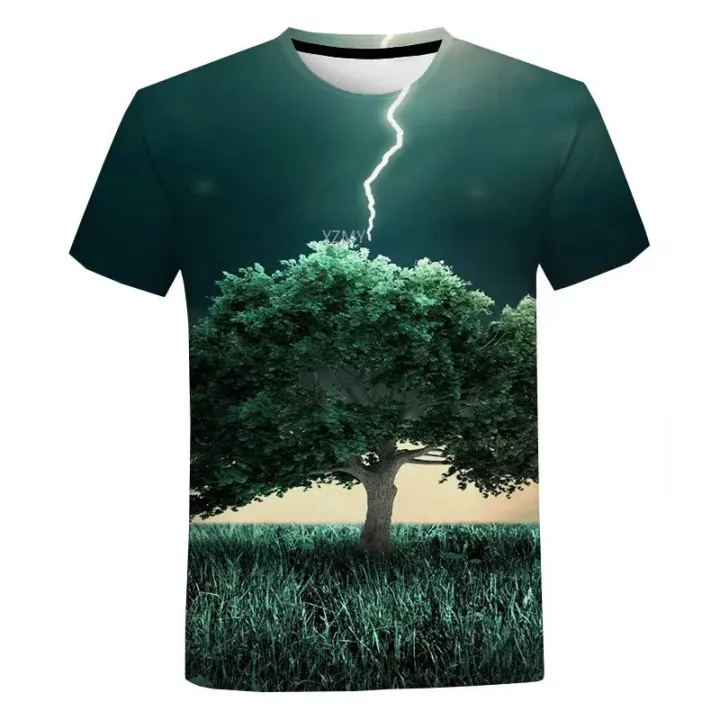 Summer%203D%20Digital%20Printed%20Lightning%20Cool%20T-Shirt%20New%20Men's%20Oversized%20Casual%20T%20Shirts%20for%20Men%20Short%20Sleeve%20Tee%20-%20Image%203