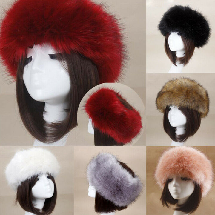 Winter%20Thick%20Furry%20Hairband%20Fluffy%20Russian%20Faux%20Fur%20Women%20Girl%20Fur%20Headband%20Hat%20Winter%20Outdoor%20Earwarmer%20Ski%20Hats%20Hot%20-%20Image%203