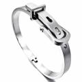 Silver Belt Round Stainless Steel Bracelet For Men- Belt Bracelet For Man's. 