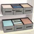 3 pcs pack Printed Cloth Organizer Box – Keep Your Wardrobe Neat & Tidy.