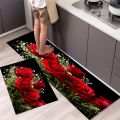 Kitchen Mat Anti-skid Household Hallway Balcony Entrance Doormat Carpet Long Strip Bedroom Living Room Decoration Floor Rugs. 