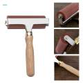 2x Brayer Roller w/ Handle Paint Ink Applicator Printmaking Stamping Tools.