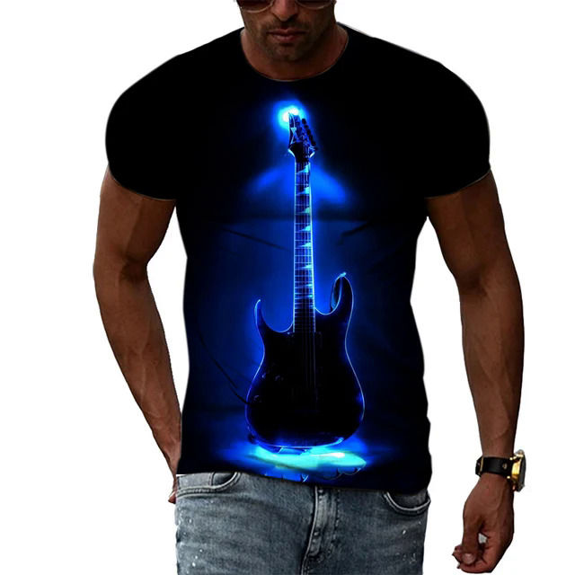 Fashion%20taste%20guitar%20graphic%20t%20shirts%20for%20men%20summer%20casual%20personality%20creativity%20o-neck%20short%20sleeve%203D%20Trendyol%20print%20T-shirt%20-%20Image%207