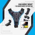 Helmet Chin Mobile Mount with Phone holder Motorcycle Helmet Stand for Action Camera and Phone. 