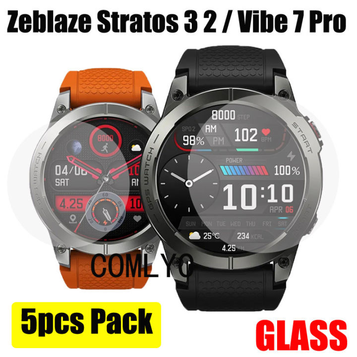 5pcs for Zeblaze Stratos 3 Tempered Glass Smart watch Screen Protector 9H 2.5D Film