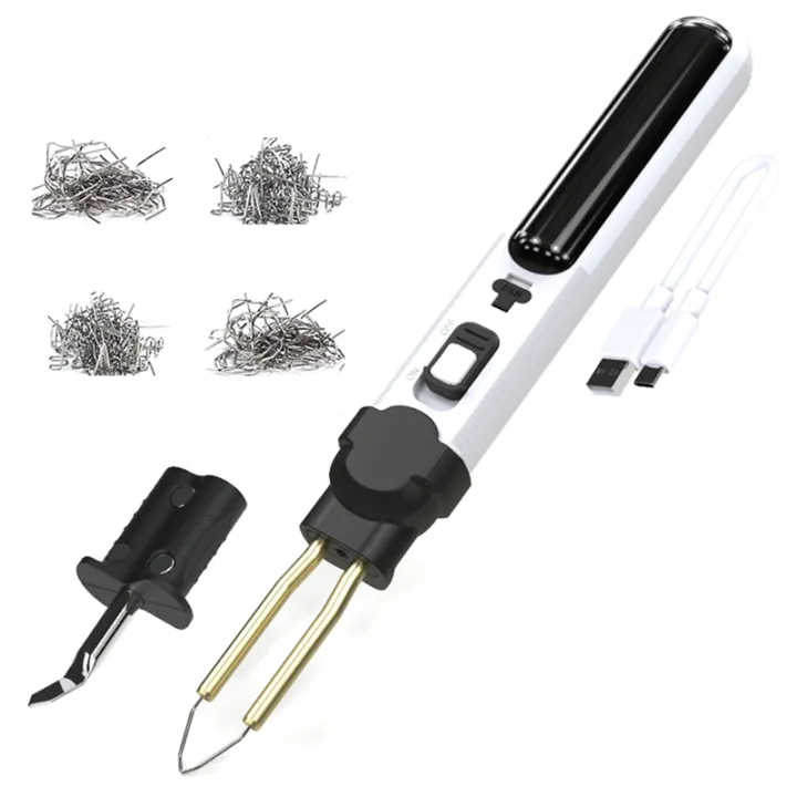 2-IN-1 Plastic Welder Cordless Soldering Iron Kit for Hot Stapler Pen LithiumBattery