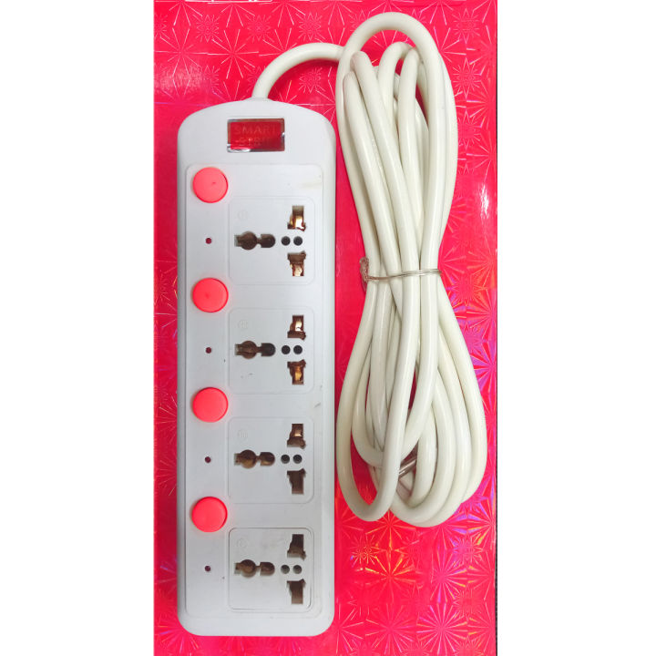 EXTENSION%20SOCKET/MULTI%20(2%20PIN,%203%20METER%20CABLE,%204%20POINT,%204%20SWITCH)-%20White%20-%20Image%203