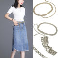 【Universal Car Parts Store】Rhinestone Waist Chain Fashion Thin Section Women's Ladies Elegant Luxury Dance Diamond Belt Bg-1296.