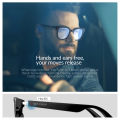 transparent lens smart glasses to music and making phone calls branded high quality eyeglasses eyeglass packaging sunglasses. 