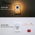 Auoyo LED Bed Night Light Mini Wall Lights Auto On/Off Bedside Lamp Bedroom Nightlight Smart Lighting Energy Saving Light Plug Play for Bathroom Hallway Pathway Toilet. 