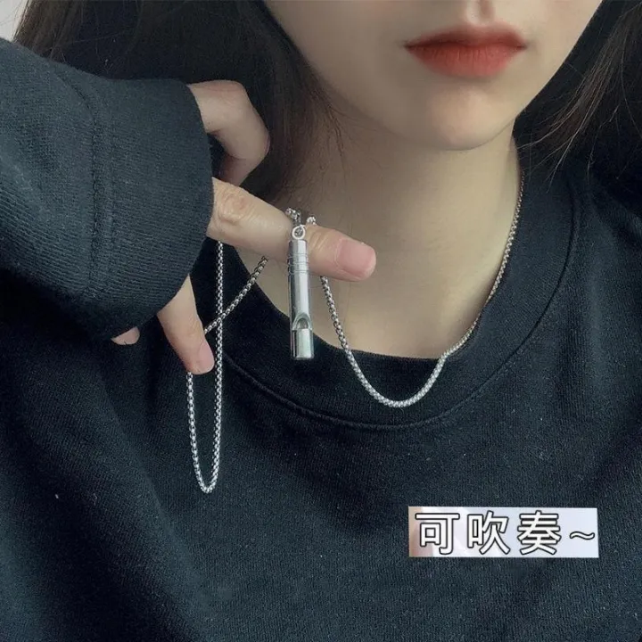 Necklace%20Male%20Hip%20Hip%20Hop%20Whistle%20Blower%20Pendant%20Cool%20Male%20Sweatshirt%20Necklace%20Fashion%20Accessories%20-%20Image%204