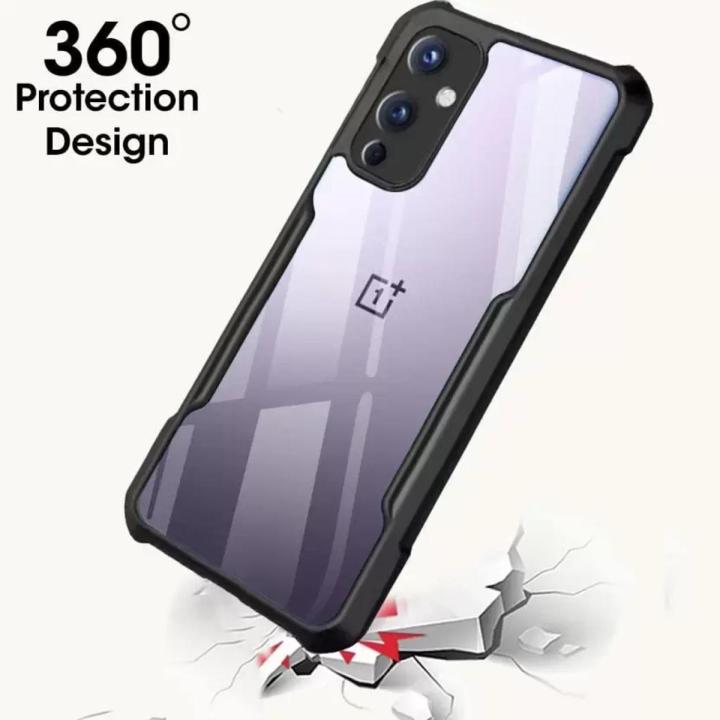 OnePlus%209%20Transparent%20Black%20Grip%20Back%20Cover%20Shockproof%20Protective%20Case%20-%20Image%202