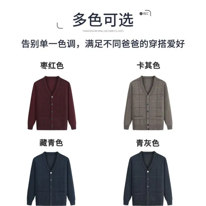 Middle-Aged%20and%20Elderly%20Men's%20Cardigan%20Sweater%20Autumn%20and%20Winter%20Thermal%20Sweater%20Dad%20Velvet%20Padded%20Thickened%20Coat%20Old%20Grandpa%20Men's%20Clothing%20-%20Image%203