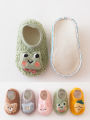 Thickened Green Frog Baby Floor Socks Baby Toddler Shoes Sock Shoes Non-Slip Soft Bottom Cartoon Early Education Baby Shoes. 