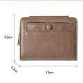 High Quality Carrken New Fashion Retro PU Leather Short Wallet Men 3 Fold Card Holder Multi-card Coin Purse.