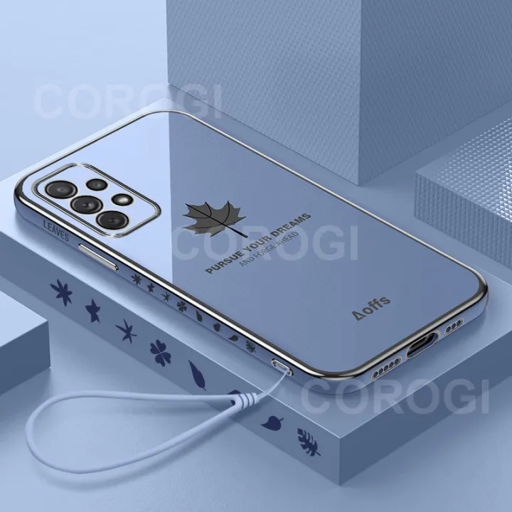 For%20Samsung%20Galaxy%20A33%205G%20back%20cover%20wristband%20fashion%20shiny%20Maple%20Leaf%20plating%20square%20bumper%20phone%20case%20soft%20TPU%20silicone%20shockproof%20protective%20cover%20-%20Image%209