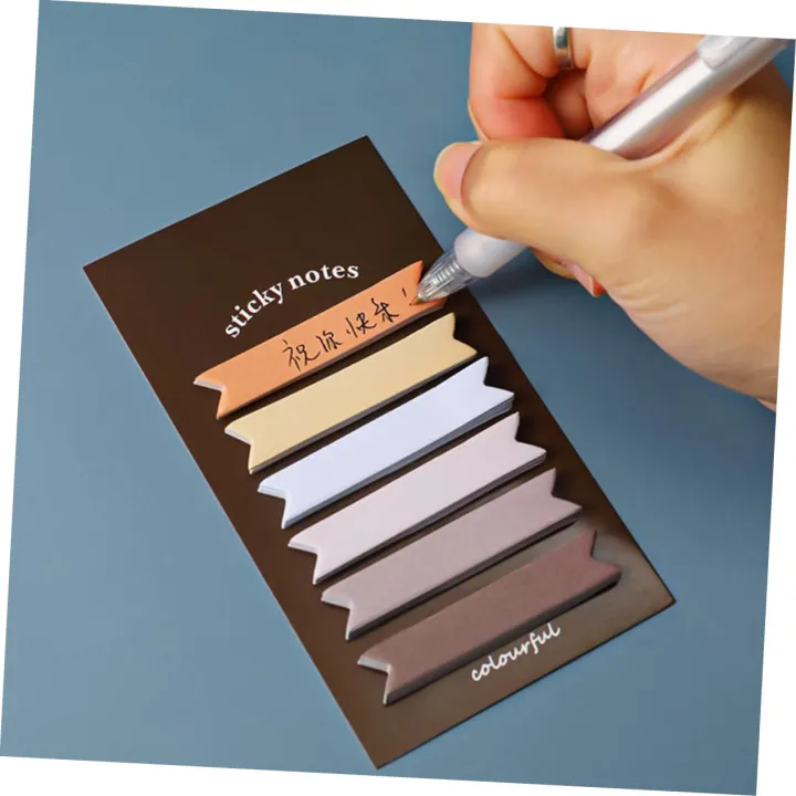 Adhesive%20Notes120%20Sheets%206%20Colors%20Morandi%20Gradient%20Color%20Sticky%20Notes%20Memo%20Pad%20Lable%20Sticker%20Bookmarks%20Notepad%20for%20Strip%20Index%20Tabs%20Writable%20Page%20Marking%20Classify%20File%20-%20Image%208