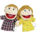 HOTOMI Cartoon Kids Educational Playhouse Grandpa Grandma Hand Puppet Baby Talking Father Mother Half Body Family Puppet Hand Doll Puppet Plush Toy Stuffed Toys Hand Puppet Plush Doll. 