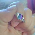 New Round Thermochromic Gemstone Rings Moon Stone Ring Color Changing Mood Rings Women Fashion Jewelry.