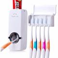 New Hands-Free Toothpaste Dispenser with Multifunctional Toothbrush Holder Rack for Kids and Adults.