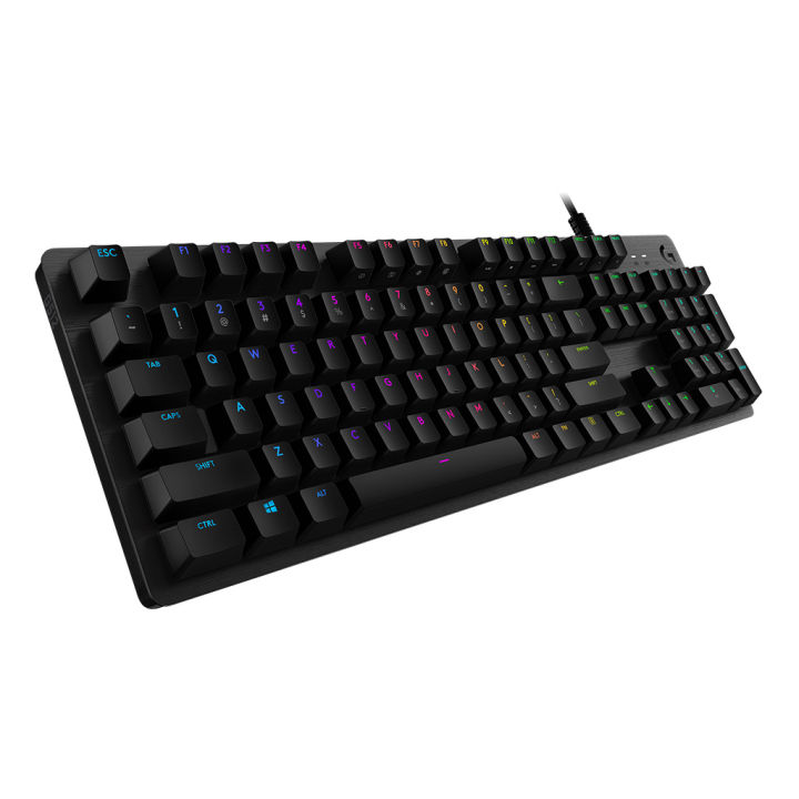Logitech G512 CARBON RGB Mechanical Gaming Keyboard, GX Blue, USB Passthrough