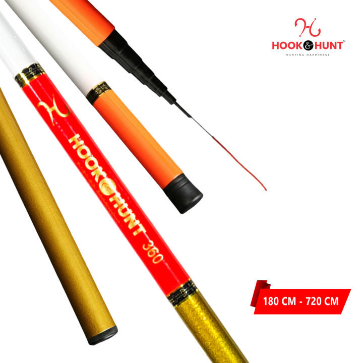 High-Quality Fiber Glass Super Hard Light Spinning Fishing Rod - 180 cm-720 cm