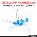 3MM Blue Color LED light 3mm Round LED bulb Emitting Diode For Electronics Project Indicator Light LED. 