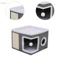 Pet Cat House Sisal Cat Mansion Storage Kitty Cave Bed Cat Houses for. 