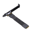 External Extension Cable W/Full-Height Baffle PCIE 4.0 X4 Gen4 M. 2 NVMe to SFF-8611/8612 Adapter OCuLink Graphics Card. 