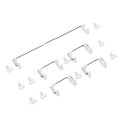 Mechanical Keyboard Big Keycaps Plate-mounted Costar Stabilizers Balancing Poles.