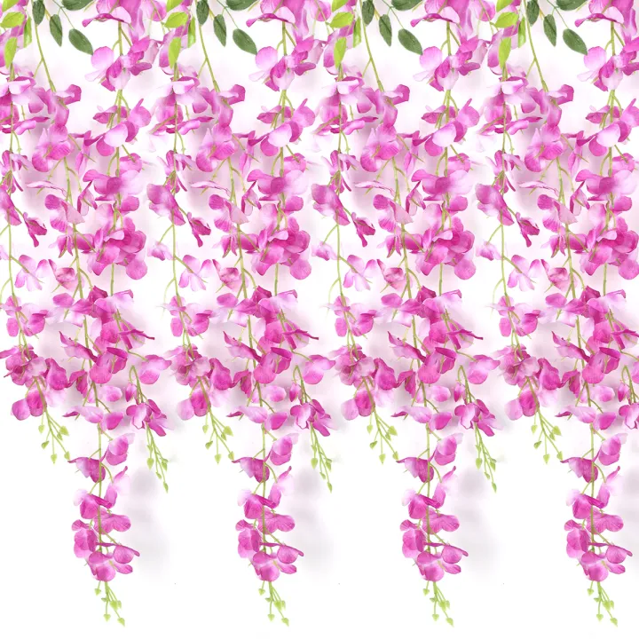 95cm%20Wisteria%20Artificial%20Flower%20Silk%20Vine%20Garland%20Hanging%20for%20Wedding%20Party%20Garden%20-%20Image%207