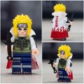 【Yurui】Lego Minifigures Anime Namikaze Minato Uchiha Hatake Kakashi Rock Le Blocks Toys WM6109 Naruto. 