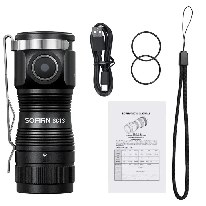 Sofirn%20Mini%20SC13%20SST40%20LED%201300lm%20Tactical%2018350%20Rechargeable%20Flashlight%206000K%20Keychain%20Emergency%20Torch%20Led%20Light%20with%20Magnetic%20-%20Image%207