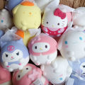 Hello kitty Melody Kuromi purple Black Kuromi Little Yellow Dog Little white dog Shin Chan SpongeBob Patrick Pink Bear Egg Fox Salute Frog Hello Kitty Melody Stiffer Sawui turtle Squeeze doll Stress Relief Squeeze Children's Toy.