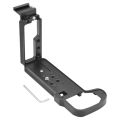 L Plate Hand Grip Holder with Hotshoe for GFX100S Silver. 