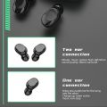 【FUPANG】TWS wireless Bluetooth handfree HiFi sound music gaming earbuds Noise waterproof earphones headset with charging case.