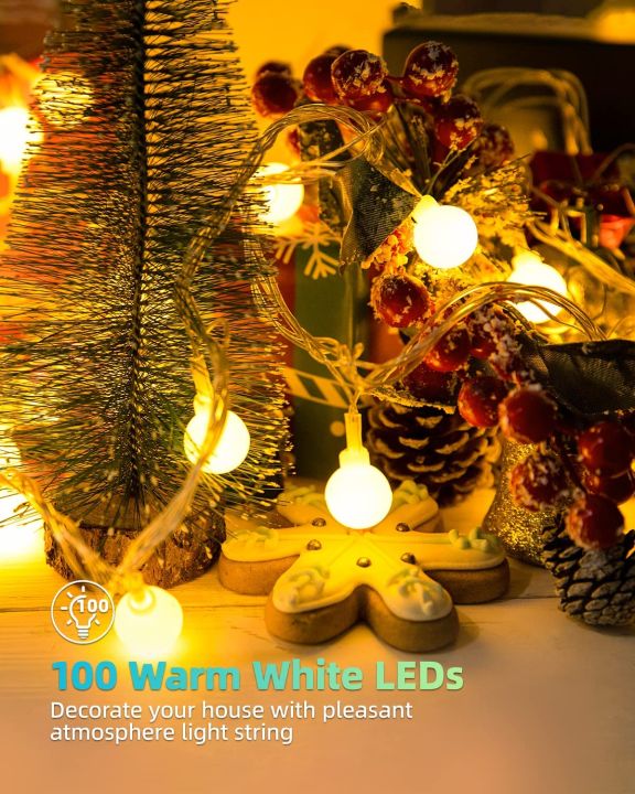 Globe%20String%20Lights%20Mains%20Powered,%20LIGHTNUM%2010M/32.8ft%20100%20LED%20Outdoor%20Fairy%20Lights%20Warm%20White,%20Waterproof%20IP44,%208%20Modes,%20Memory%20Function,%20for%20Christmas%20Tree,%20Party,%20Terrace,%20Indoor%20Decoration%20-%20Image%204