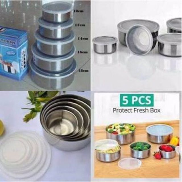 Stainless%20Steel%20Storage%20Bowls%205Pcs%20Set%20-%20Keep%20Your%20Food%20Fresh%20And%20Organized%20With%20Airtight%20Bowls%20-%20Set%20Of%205%20Bowls%20With%20Food-Grade%20Plastic%20Cover%20-%20Image%204