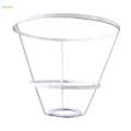 Iron Lamp Shade Frame , Tabletop Light Stand Durable Practical DIY Lightweight Lampshade Frame for Anniversary Cafe Light Cage Guard.