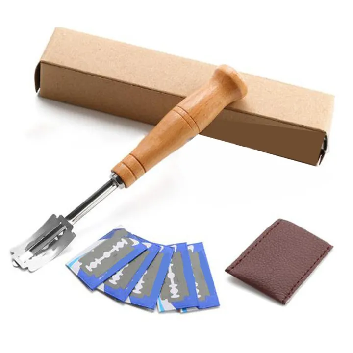 Things Razor Bread Cutter (New)BEERI Bread Baker Cutter lahing Tool Dough Making Razor Wood ...