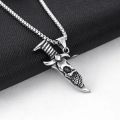 Titanium Steel Necklace Men's Trendy Light Luxury Original Geometric Diamond Pendant ins Cool Style Simple Jewelry Female Chain.