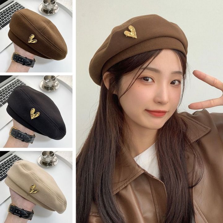 Fall%20Winter%20Elegant%20Solid%20British%20Painter%20Hats%20Brimless%20Baret%20For%20Women%20Woolen%20Beret%20Hat%20With%20Love%20Heart%20-%20Image%203