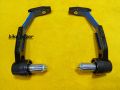 Motorcycle Universal Handlebar Break and Clutch Liver Protector Guard blue colour. 