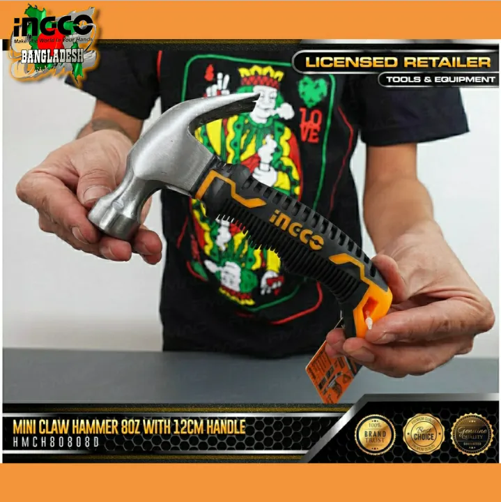 MINI%20CLAW%20HAMMER%208OZ%20INGCO%20(HCH81008D)%20NEW%20MODEL%20-%20Image%202